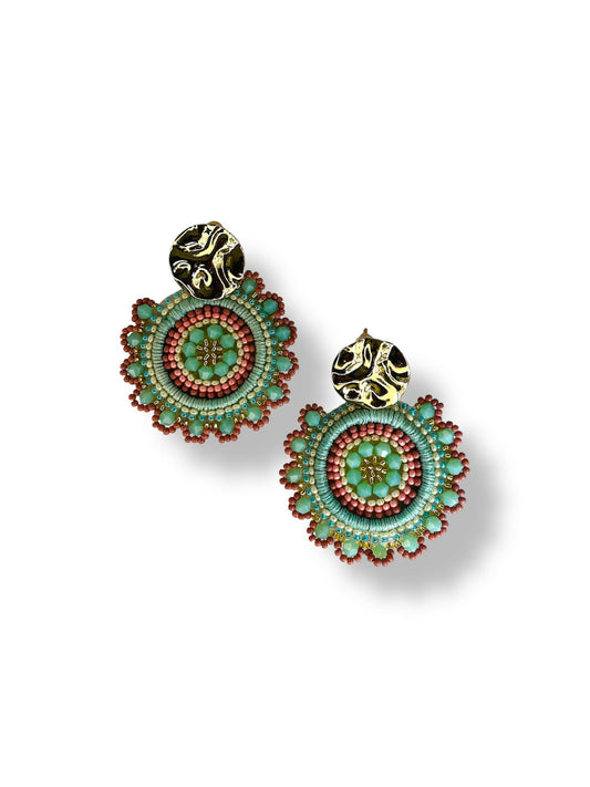 EARRINGS HANDCRAFTE TURQUIOSE
