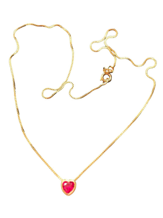 CHAIN GOLD PLATED WITH HEART