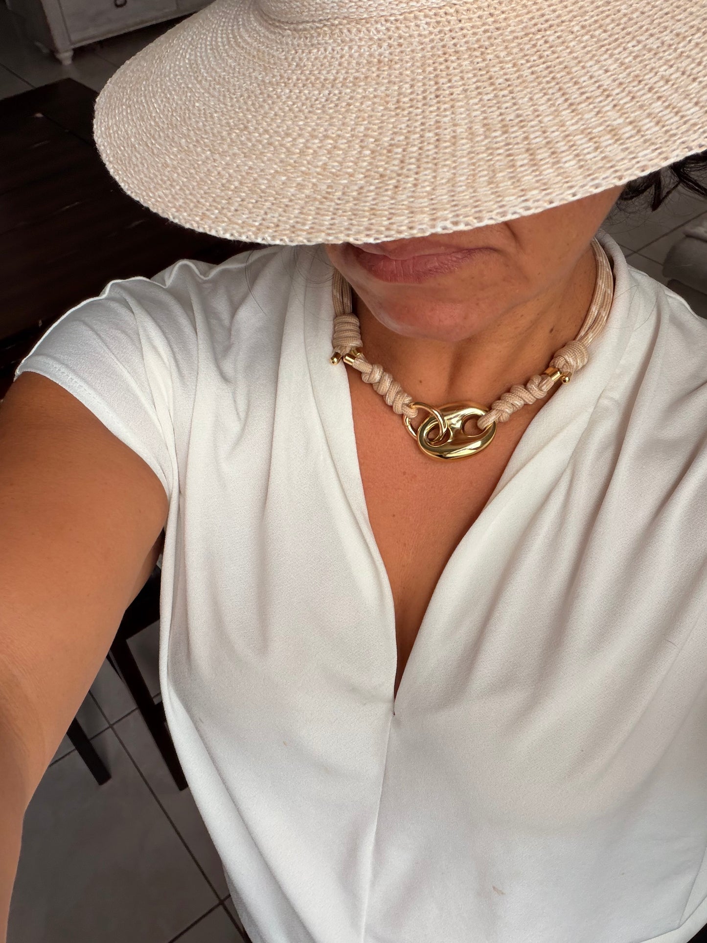 Cordell Beige necklace gold accessories
